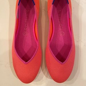 Rothy’s tropical pink flat